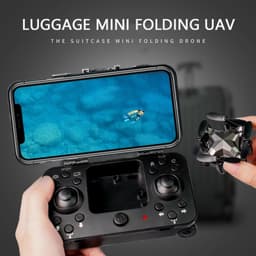 image-New Luggage Box Storage Box Folding Mini UAV Aerial Photography Remote Control Four Axis Children's Toys Drone
