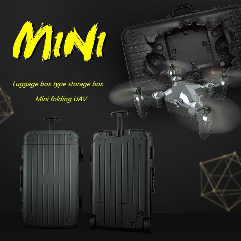 image-New Luggage Box Storage Box Folding Mini UAV Aerial Photography Remote Control Four Axis Children's Toys Drone