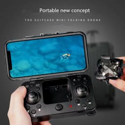 image-New Luggage Box Storage Box Folding Mini UAV Aerial Photography Remote Control Four Axis Children's Toys Drone
