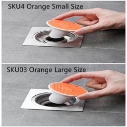 image-Whale Magnetic Suction Floor Drain Cover Floor Drain Odor Preventer Sewer