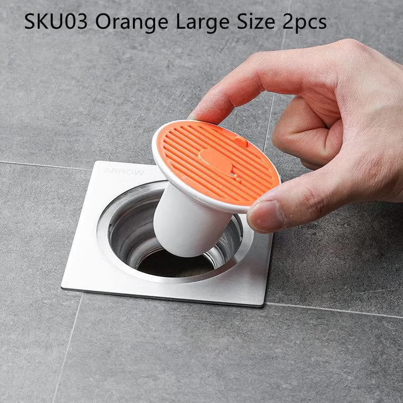 image-Whale Magnetic Suction Floor Drain Cover Floor Drain Odor Preventer Sewer