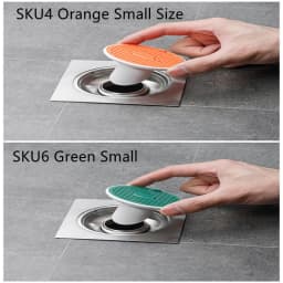 image-Whale Magnetic Suction Floor Drain Cover Floor Drain Odor Preventer Sewer