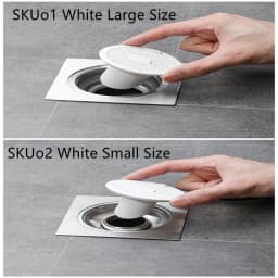 image-Whale Magnetic Suction Floor Drain Cover Floor Drain Odor Preventer Sewer