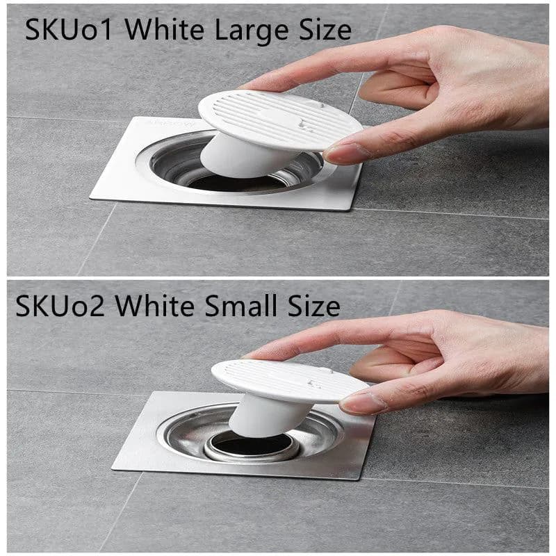 image-Whale Magnetic Suction Floor Drain Cover Floor Drain Odor Preventer Sewer