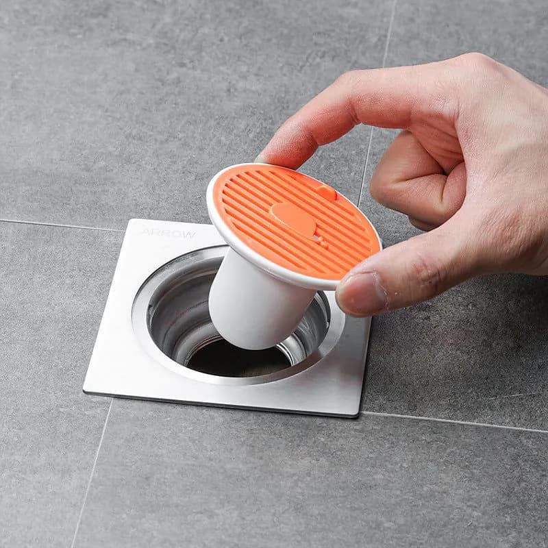 image-Whale Magnetic Suction Floor Drain Cover Floor Drain Odor Preventer Sewer