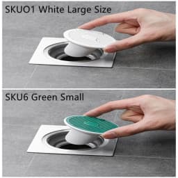 image-Whale Magnetic Suction Floor Drain Cover Floor Drain Odor Preventer Sewer