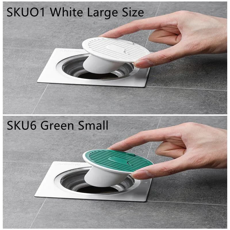 image-Whale Magnetic Suction Floor Drain Cover Floor Drain Odor Preventer Sewer