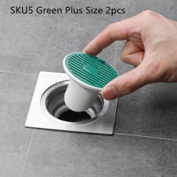 image-Whale Magnetic Suction Floor Drain Cover Floor Drain Odor Preventer Sewer