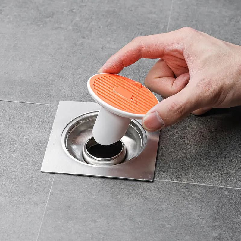 image-Whale Magnetic Suction Floor Drain Cover Floor Drain Odor Preventer Sewer