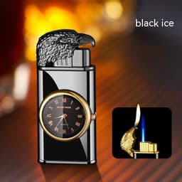 image-Eagle Head With Watch Plate Double Fire Gas Lighters