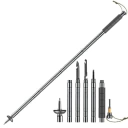 image-Equipment Of Walking Stick With Knife For Field Survival