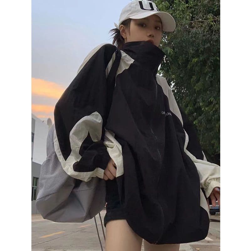 image-Sun Protection Clothing For Women Retro Workwear Outdoor Jacket Coat