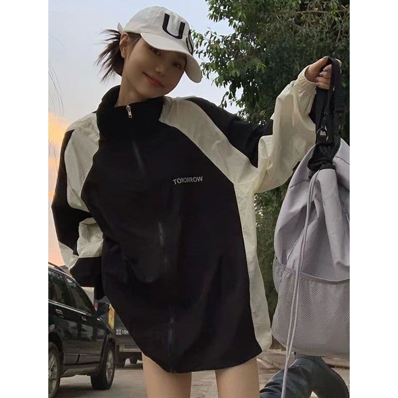 image-Sun Protection Clothing For Women Retro Workwear Outdoor Jacket Coat