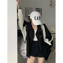 image-Sun Protection Clothing For Women Retro Workwear Outdoor Jacket Coat
