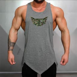 image-Camouflage Wings Muscle Men Sports Fitness Vest Casual Loose