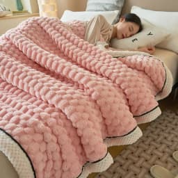 image-Coral Flannel Winter Thicken Thermal Cover Blanket