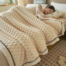 image-Coral Flannel Winter Thicken Thermal Cover Blanket