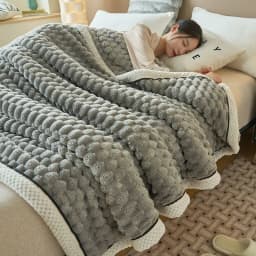 image-Coral Flannel Winter Thicken Thermal Cover Blanket