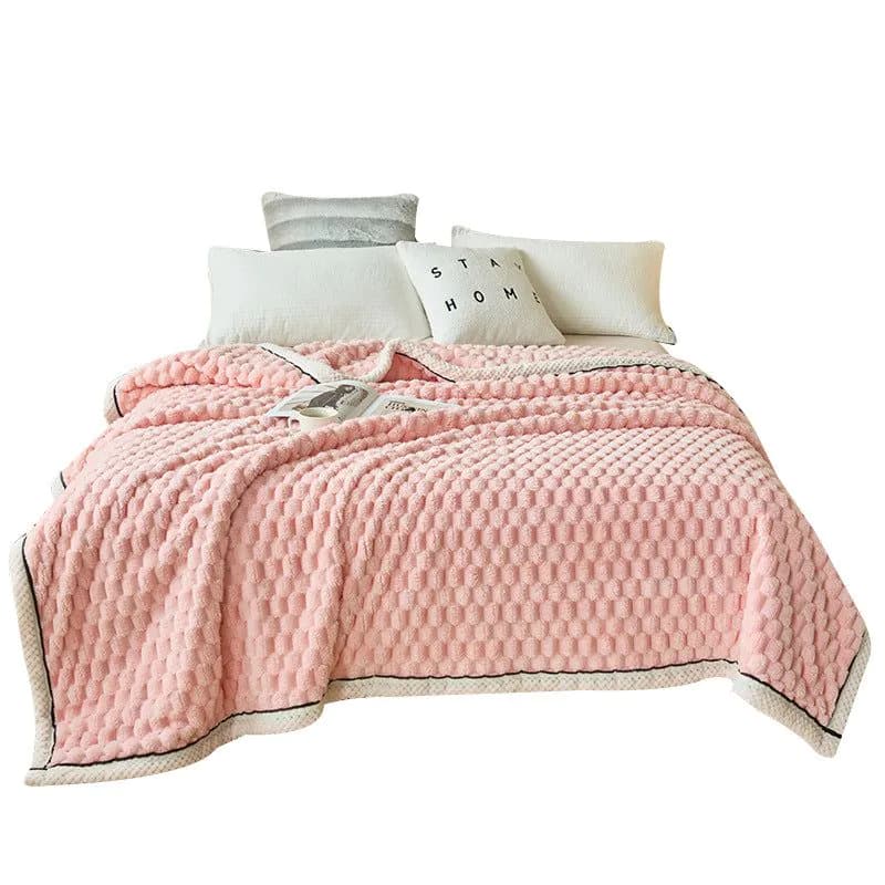 image-Coral Flannel Winter Thicken Thermal Cover Blanket
