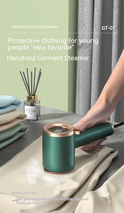 image-Mini Portable Handheld Garment Steamer Fabric Steam Iron For Clothes Travel Home Appliances Vertical US Plug Ironing Machine
