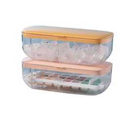 image-Ice Cube Tray With Storage Box Quick Demould Ice Cube Moulds Lazy Ice Maker For Cocktail Whiskey Bar Kithcen Tools Accessories