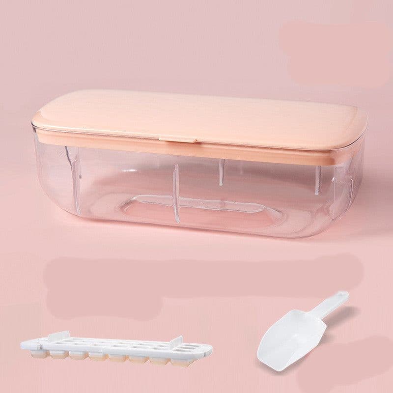 image-Ice Cube Tray With Storage Box Quick Demould Ice Cube Moulds Lazy Ice Maker For Cocktail Whiskey Bar Kithcen Tools Accessories