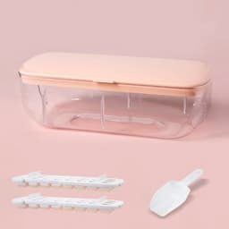 image-Ice Cube Tray With Storage Box Quick Demould Ice Cube Moulds Lazy Ice Maker For Cocktail Whiskey Bar Kithcen Tools Accessories
