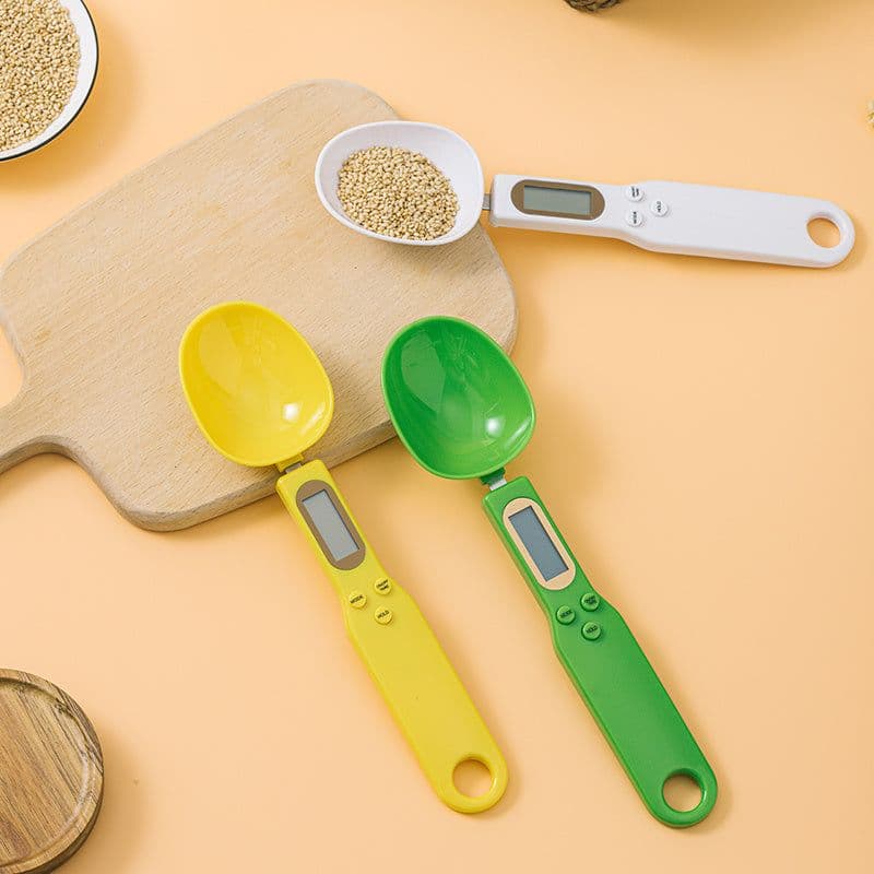 image-Electronic Kitchen Scale LCD Display Digital Weight Measuring Spoon Digital Spoon Scale Mini Kitchen Accessories Tools