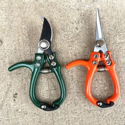 image-Multifunctional Garden Scissors Pruning Shears Manual With Safety Buckle Stainless Steel Spring Gardening Pruning Shear Branch Plant Cutter