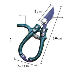 image-Multifunctional Garden Scissors Pruning Shears Manual With Safety Buckle Stainless Steel Spring Gardening Pruning Shear Branch Plant Cutter
