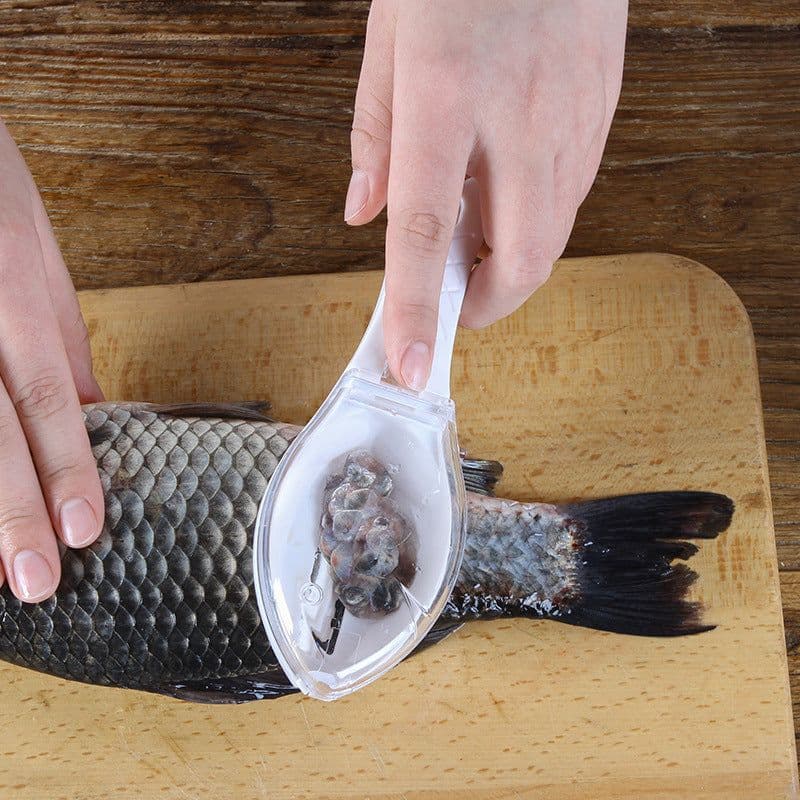 image-Fish Skin Brush Scraping Fish Scale Brush Grater Quick Disassembly Fish Knife Cleaning Peeling Skin Scraper Scraper Fish Scaler Kitchen Tools