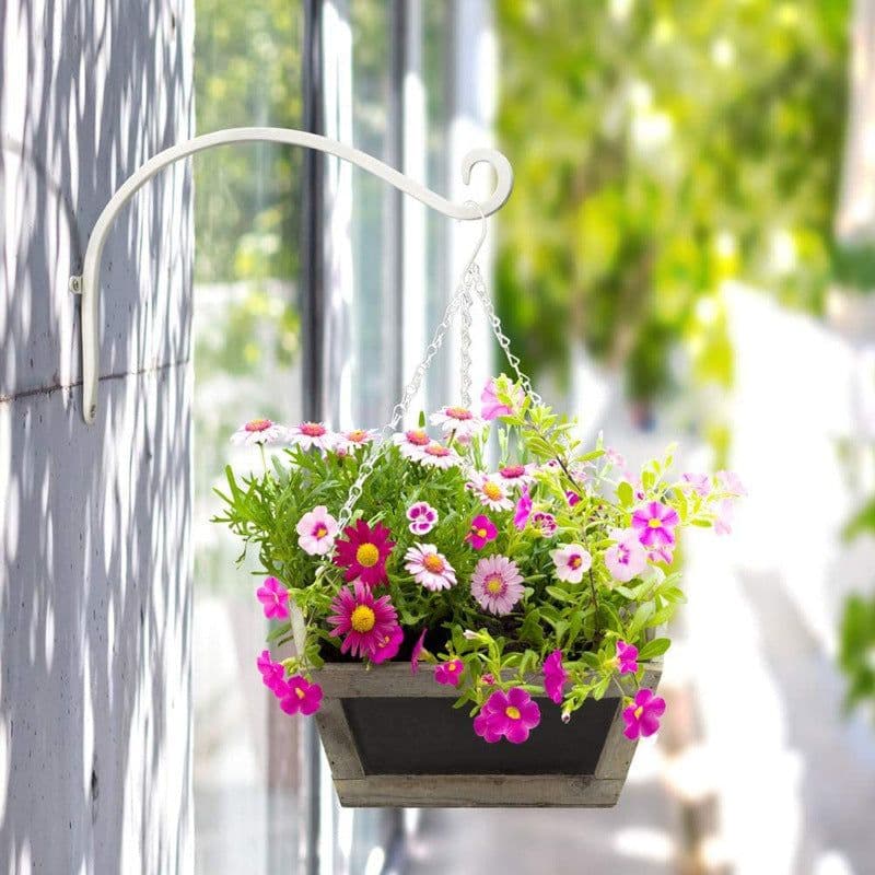 image-Gardening Hook Flower Stand Balcony Garden Hanging Flower Stand Hook Hanging Small Electric Light Home Outdoor Amazon Cross-Border Explosion