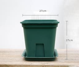 image-Tasha''s garden Castle Peak root control basin gardening flower planting basin rose Clematis gallon basin resin flowerpot