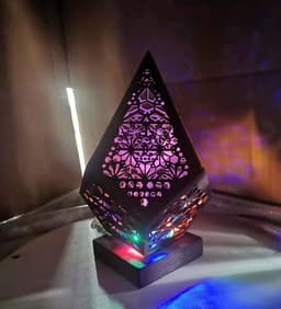 image-Floor Lamp Bohemian Starry Sky Lights Wooden Table Lamps Bohemian Style Decor Gift For Home Garden Decoration