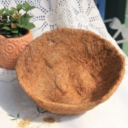 image-1PCs Coconut Palm Cushion For Plastic Flower Pot Square Gardening Mix Soil Lock Design Mat Flower Pot Plant Change Cushion New