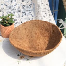 image-1PCs Coconut Palm Cushion For Plastic Flower Pot Square Gardening Mix Soil Lock Design Mat Flower Pot Plant Change Cushion New