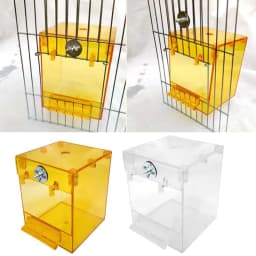 image-External Bird Bath Transparent Bath Square Basin Bird Supplies Pet Supplies