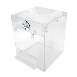 image-External Bird Bath Transparent Bath Square Basin Bird Supplies Pet Supplies