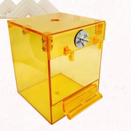 image-External Bird Bath Transparent Bath Square Basin Bird Supplies Pet Supplies