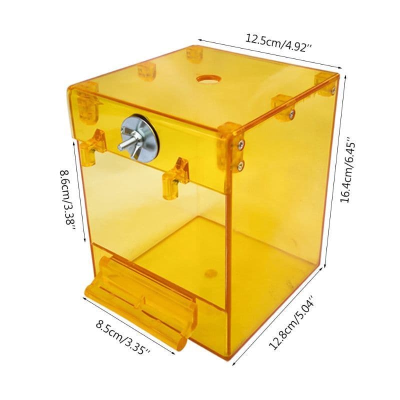 image-External Bird Bath Transparent Bath Square Basin Bird Supplies Pet Supplies