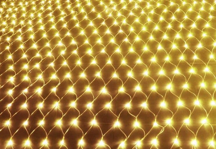 image-Christmas led lights string lights outdoor waterproof fishnet lights full of stars paved holiday lights wedding ins decorative lights