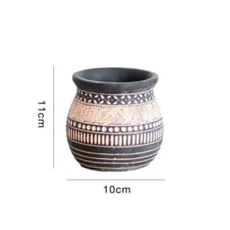 image-African Elements Cement Decorative Flower Pots Jars Retro Art Planting Trees Soil Culture High-End Gardening Bohemia