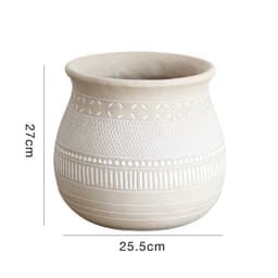 image-African Elements Cement Decorative Flower Pots Jars Retro Art Planting Trees Soil Culture High-End Gardening Bohemia