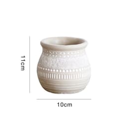 image-African Elements Cement Decorative Flower Pots Jars Retro Art Planting Trees Soil Culture High-End Gardening Bohemia