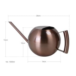 image-Spherical Watering Pot With Long Mouth Flower Watering Device Gardening Watering Can