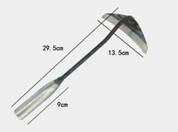 image-All-manganese Steel Gardening Hand-held Hoe All-steel Hardened Hollow Hoe