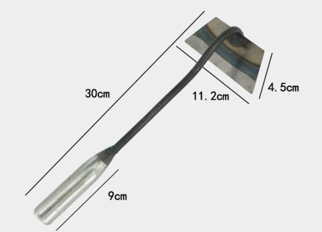 image-All-manganese Steel Gardening Hand-held Hoe All-steel Hardened Hollow Hoe