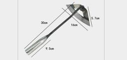 image-All-manganese Steel Gardening Hand-held Hoe All-steel Hardened Hollow Hoe