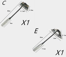 image-All-manganese Steel Gardening Hand-held Hoe All-steel Hardened Hollow Hoe