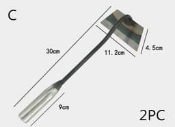 image-All-manganese Steel Gardening Hand-held Hoe All-steel Hardened Hollow Hoe